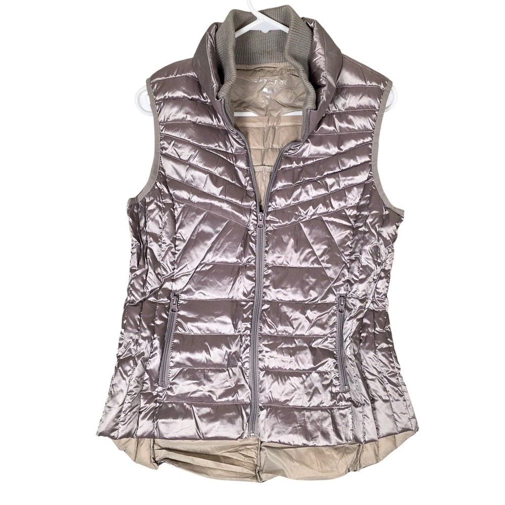 Bernardo Mauve Puffer‎ Down Vest Lightweight Quiet Luxury Cozy Layer Size M